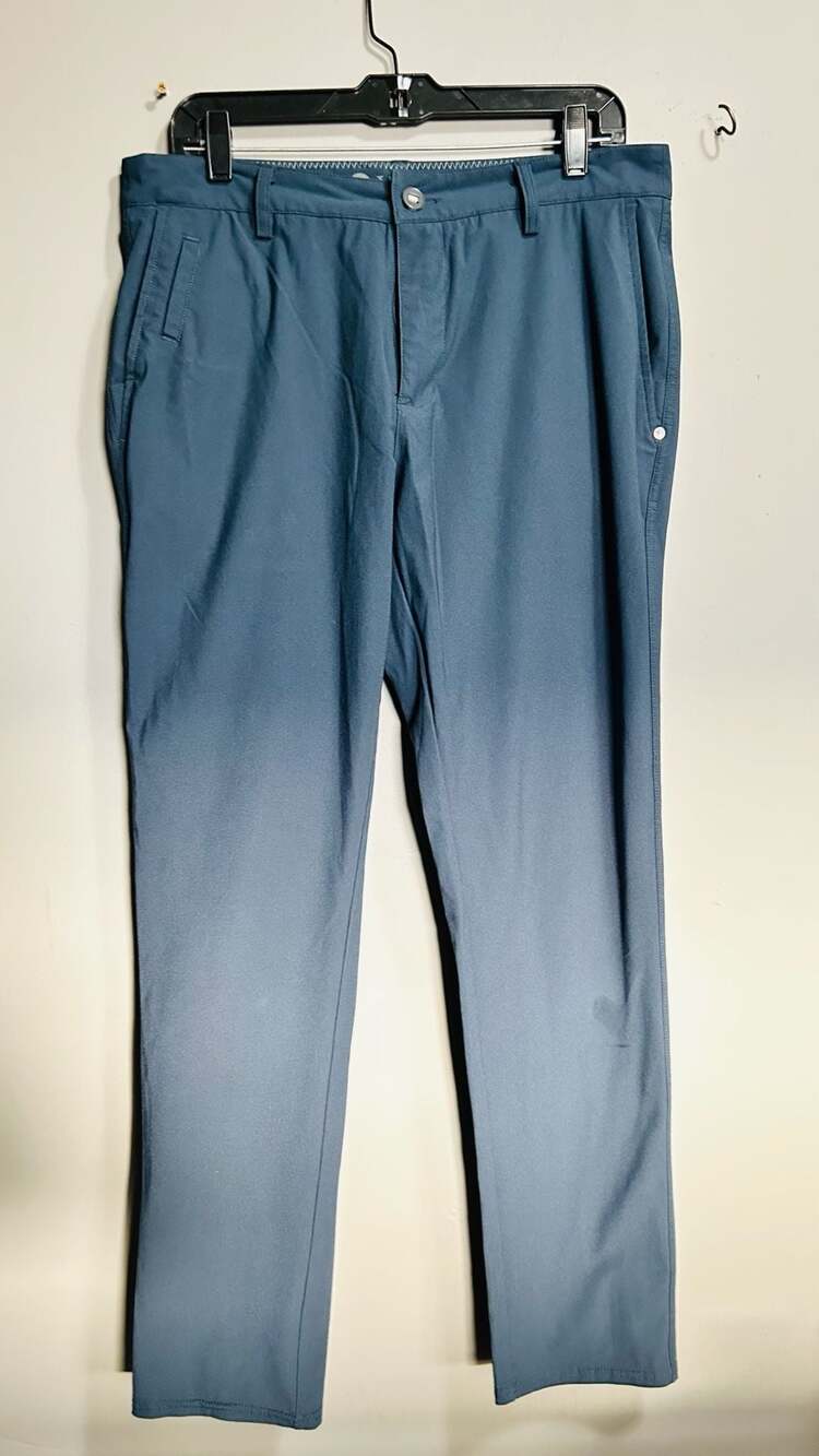 Vuori Meta Pant Size 32 Blue Performance Slim Fit. Pc 107